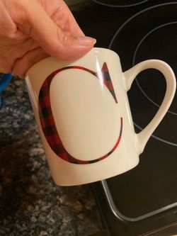 Letter C Monogram Ceramic Coffee Mug
