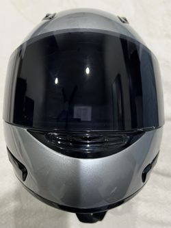 Motorcycle Helmet silver color Size XL