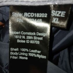 Comstock leather jacket / reversible