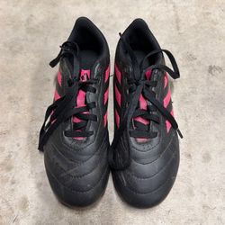 Boys Addidas Soccer Cleats and Shin Guards