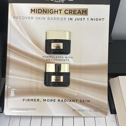 L'Oréal Paris Midnight Cream Night Treatment Moisturizer Vitamin E 1.7 oz x 2
