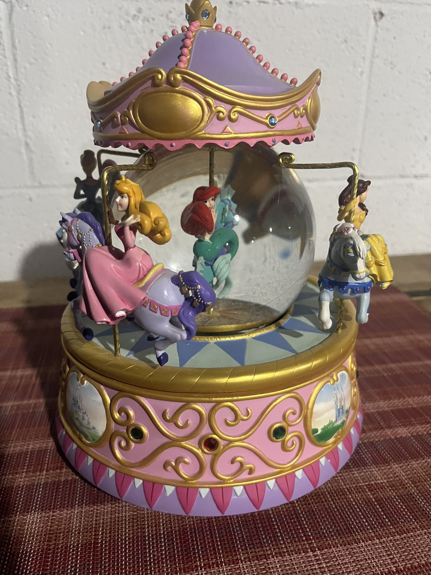 RARE Disney Store Royal Princess Musical Snow Globe So This Is Love 1948 Walt Disney