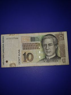 CROATIA BANKNOTE 10 DESET KUNA