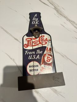 Pepsi Cola Wall Bottle Opener