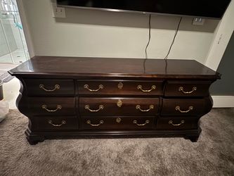 Solid Wood Dresser + 2 Matching Nightstands