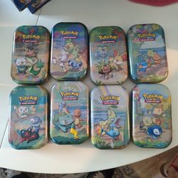Pokemon 25th anniversary tins(all 8)