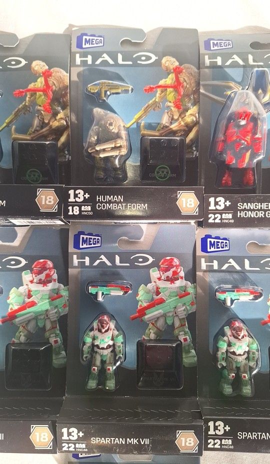 Mattel Mega Construx Halo Heroes Series 18 Figures