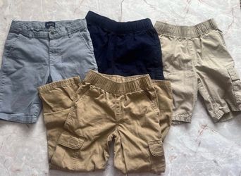Children's Place Boys Khaki Navy Shorts & Cargo Pant Bundle 4 Pieces Lot Back To School Bundle