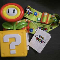 Universal Studios Super Nintendo World Fire Flower Sipper Super Mario Bros
