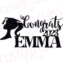 Custom Personalized Graduation Cake Topper