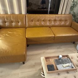 Couch Tan Grain Leather