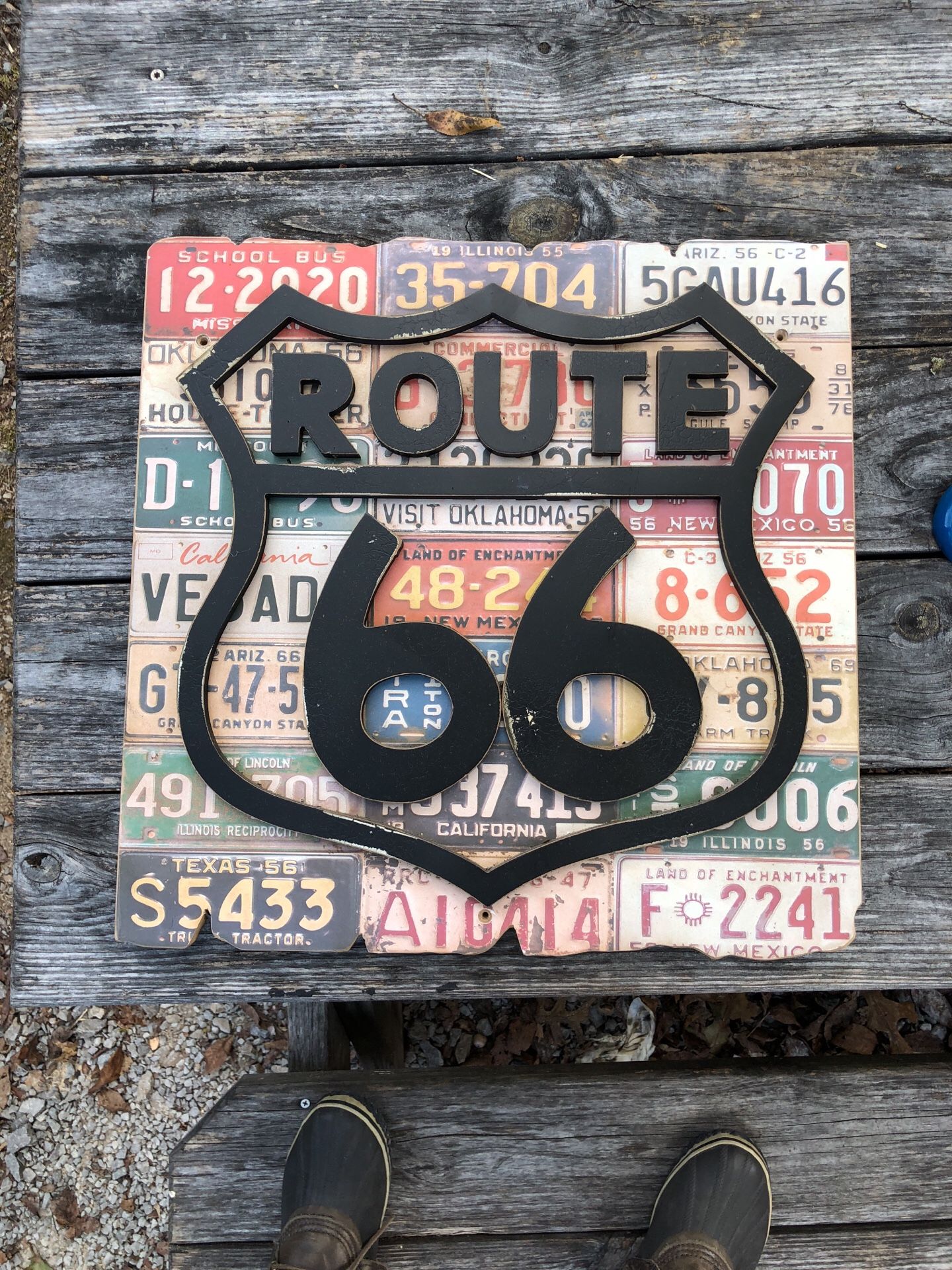 LAST CHANCE: License Plate Adventure Sign