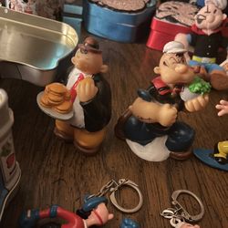 Popeye And olive oila ction figures