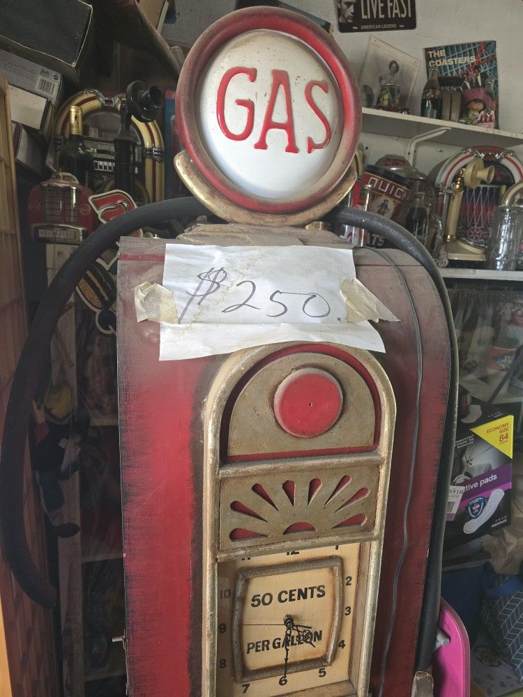 WOOD Gas Pump Storage Cabinet