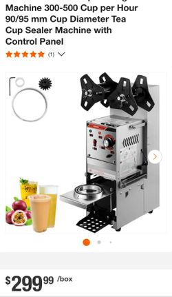 Semi-automatic Cup Sealing Machine 300-500 Cup per Hour 90/95 mm Cup Diameter