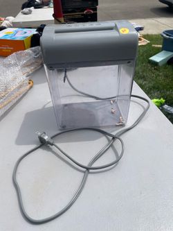 Fellowes ShredMate CRC 37788 Paper Card Mail Shredder Gray W/ Bin Tested Working