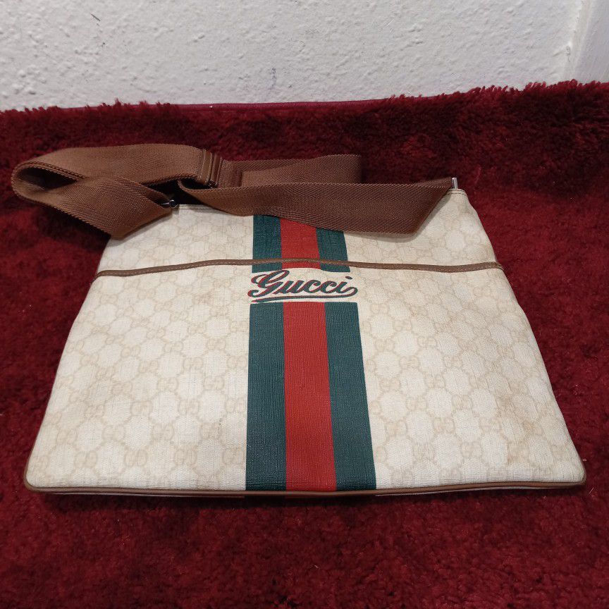 Gucci Vintage PVC Sling Bag Cherry Line