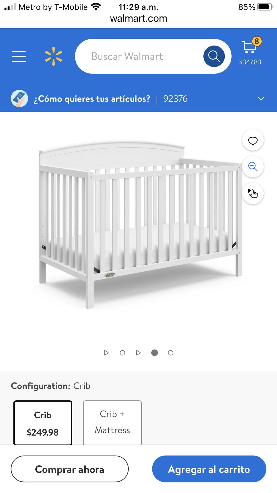 Crib / Toddler Bed Graco
