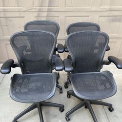 $399each Herman Miller Aeron Size B (and size C)- Fully loaded With 1 year Mechanical Warranty Through Us Included. 20+ Available