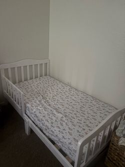 Toddler bed and mattress