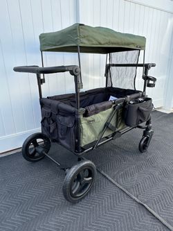 New Jeep Wrangler Deluxe Stroller Wagon with Cooler bag and storage organizer