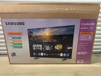 Open Box New Samsung 55” UHD 4K TV + Wall Mount
