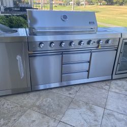 Brand New Patio Island Bbq Grill Stainless Steel Propane