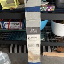 Faux White Blind  30x64