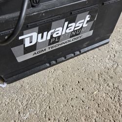 Duralast Platinum Group Size 49 / H8  AGM 12V Battery 900 CCA