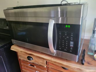 Microwave stove top with fan