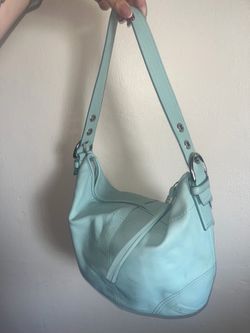 Coach baby blue soho hobo bag