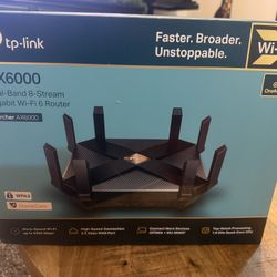 TP Link AX 600 Dual band WiFi 6 Router