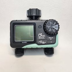 RAINPOINT Sprinkler Timer 2 Outlet Water Timer for Garden Hose Programmable