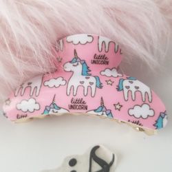 Hair Accessorie Large Clip Unicorn Princess Pink New