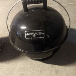 14" BBQ - Grill Smith And Bag Of Charcoal Briquettes