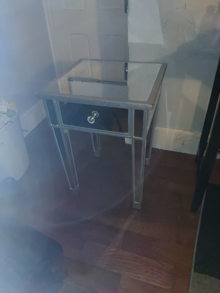 Mirror End Table