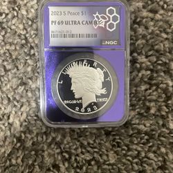 2023 S peace $1 PF 69 Ultra Cameo