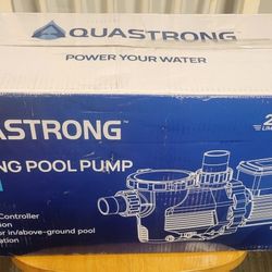 NEW / AQUASTRONG 2 HP In or Above Ground Dual Speed Pool Pump,  PSP200AD