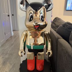 1000% Bearbrick Chrome Astronomy