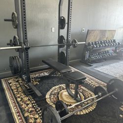 Rack Weight Set & Dumbbells 