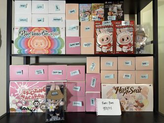 Pop Mart Labubu, Big Into Energy, Macaron, Have A seat, Fall In Wild, Coca-Cola, Wacky Mart, Finding Mokoko (Crybaby, Skullpanda), One Piece Ship