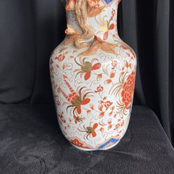 Antique Vintage Chinese Export Large Vase 14.5”