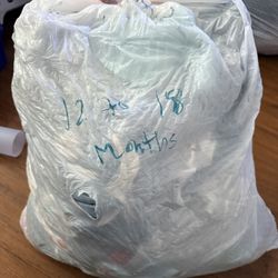 Big Bag Of Used 12-18 Month Cloths 