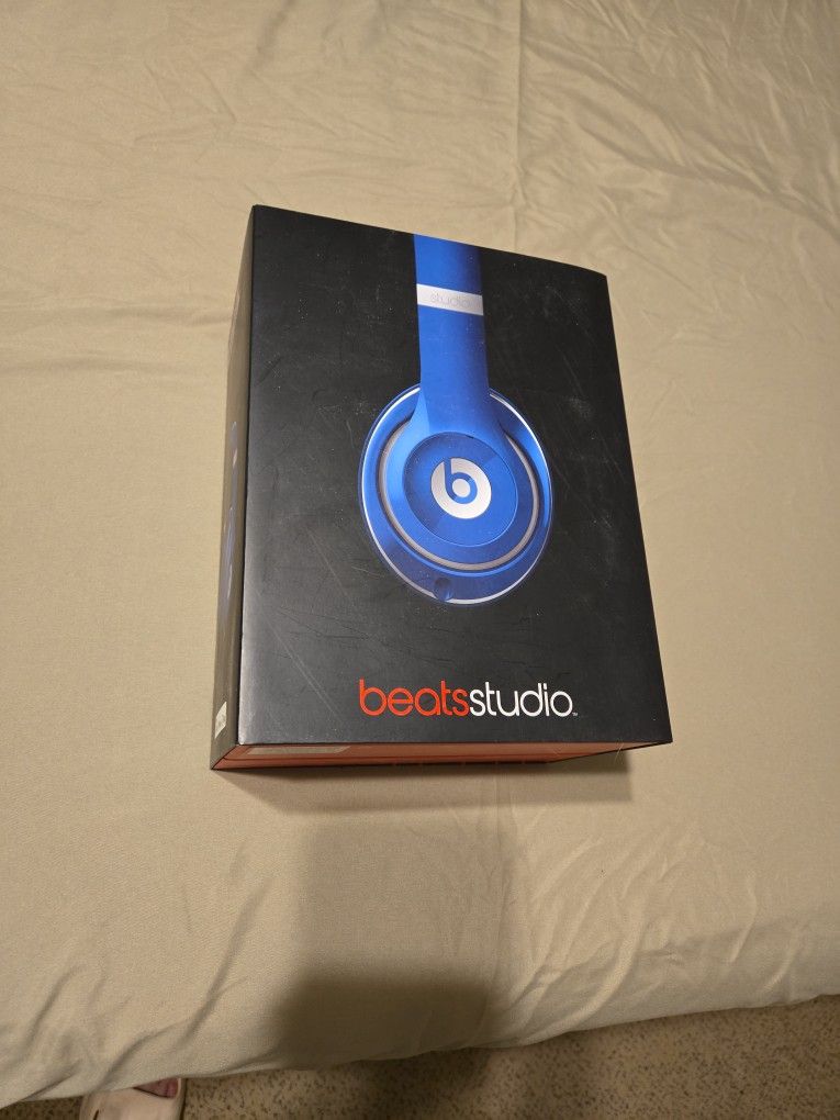 Beats Studio Headphones, Blue, Corded
