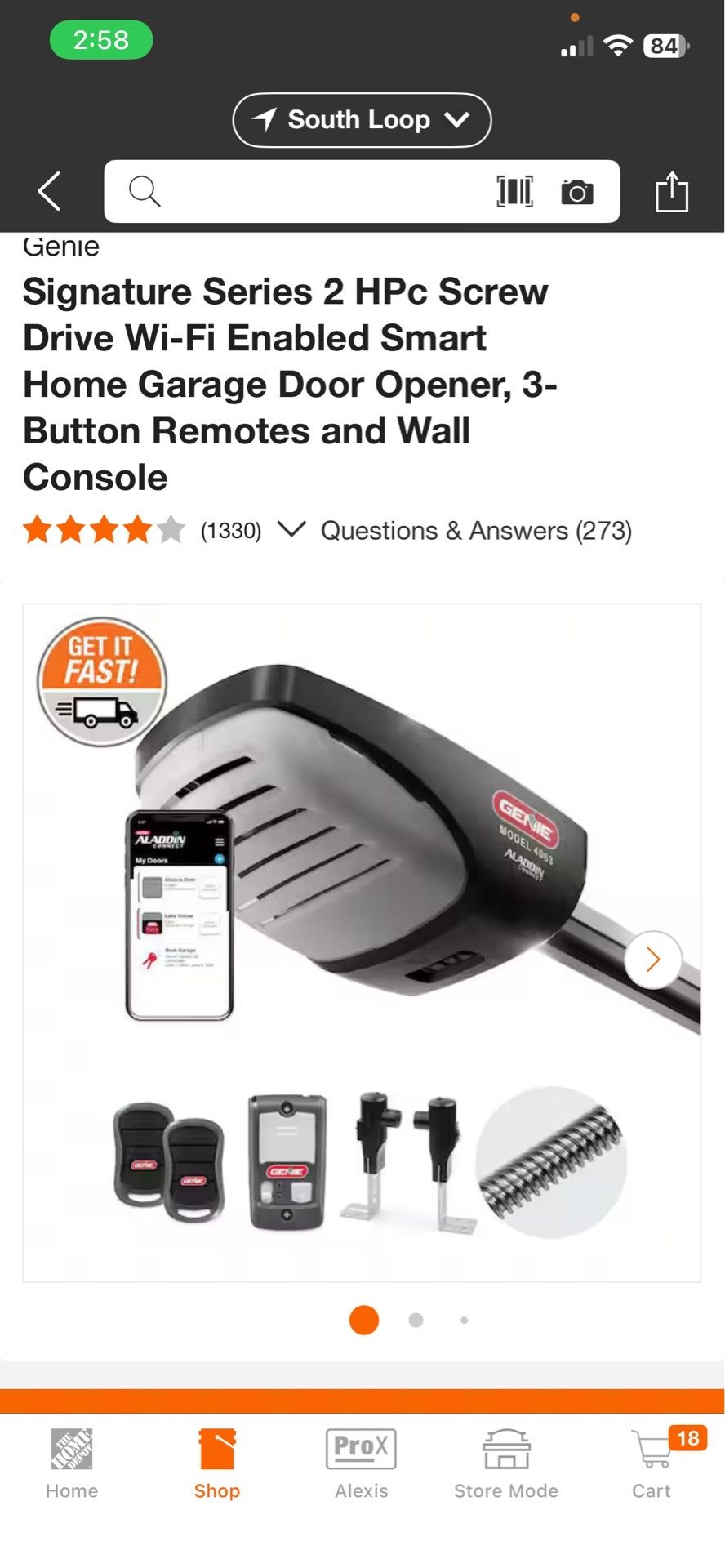 Smart garage door opener