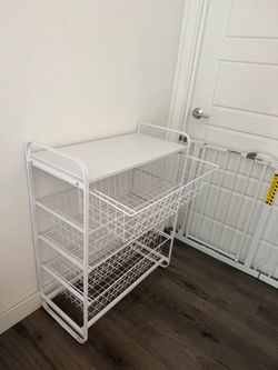 Target Brightroom White Metal Wire Basket Storage Rack