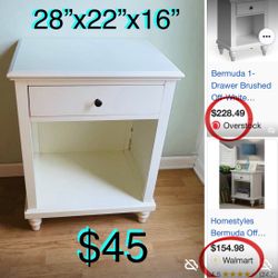 $45 Bermuda Nightstand Solid Wood in great condition