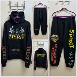 Limited Edition Spirit Halloween x Dumbgood Matching Sweatshirt And Sweatpants Size XL