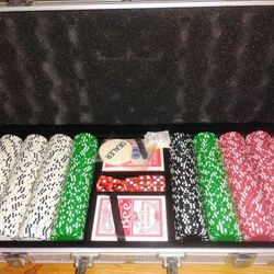 Poker Chips, 500 Set 11.5g Composite Clay High Quality In Aluminum Case 
