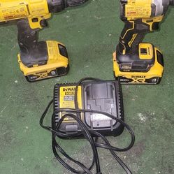 Dewalt Drill And Impact 2  5 Hours Battery N Charger